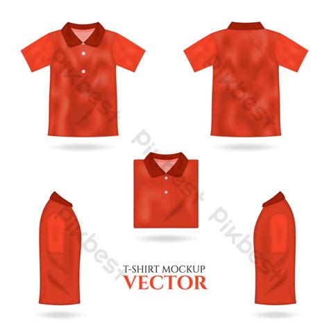 T Shirt Front And Back Male Orange T Shirt Vector Template View Png