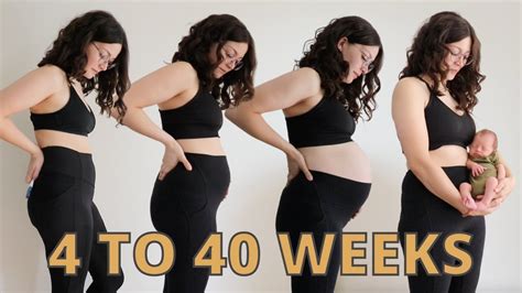 Pregnancy Transformation With Baby Week By Week Belly Growth