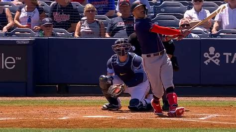 Carlos Correa Goes Way Deep For First Twins Homer Twins New Ss Goes