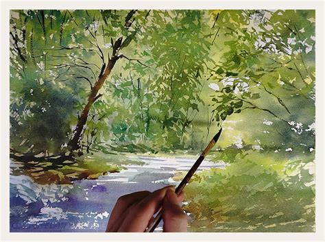 Watercolor Landscape Tutorial: Paint a Forest Stream