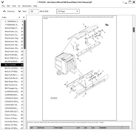 Service Parts Manual Set For John Deere 336 Square Baler 49 Off