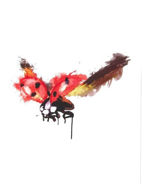 Watercolor Ladybug Tattoo at PaintingValley.com | Explore collection of ...