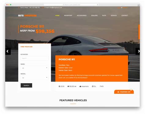 20 Car Dealer Website Templates For Zippy User Experience - uiCookies