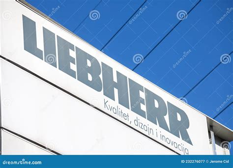 Liebherr Logo On A Digger Arm Editorial Photo | CartoonDealer.com #145016895