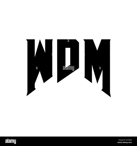 Wdm Letter Logo Design For Technology Company Wdm Logo Design Black