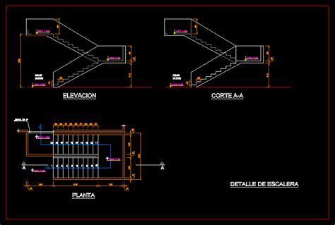 Anzai Agarrar Pol Tico Dibujos Escaleras Autocad Radical Entrenador