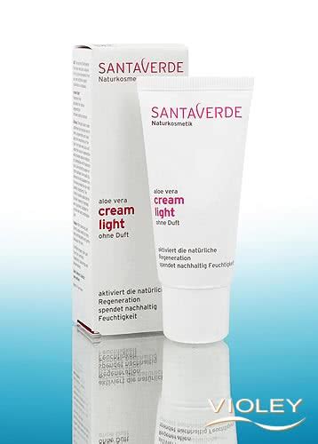 Santaverde Aloe Vera Cream Light Fragrance Free Ml