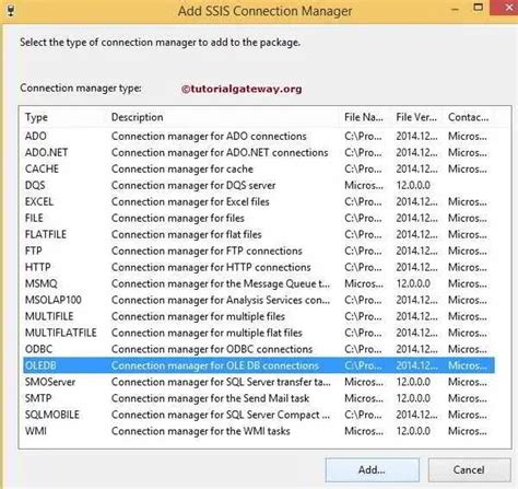 File Connection Manager In Ssis