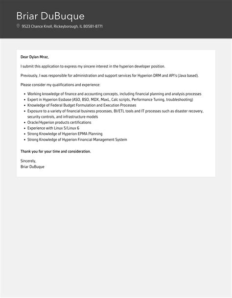Hyperion Developer Cover Letter Velvet Jobs