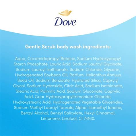 Dove Gentle Scrub Advanced Care Body Wash Shower Gel Exfoliating Minerals Ocado