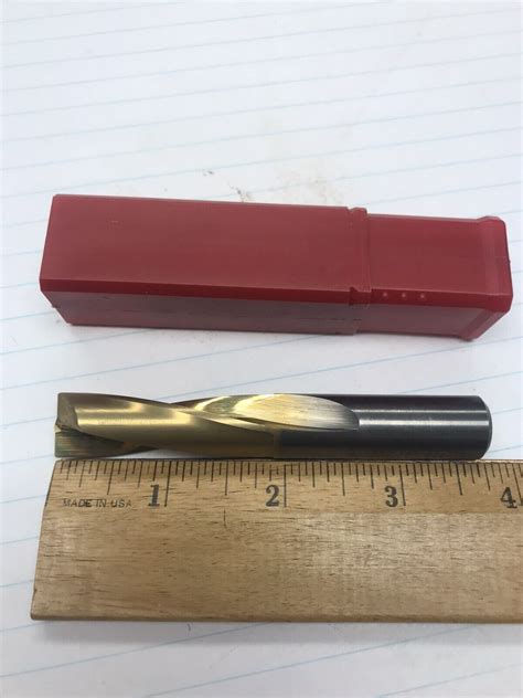 1 Pc 5617 Solid Carbide Flat Bottom Drill W Tin Coating Usa Loc Q4 Ebay