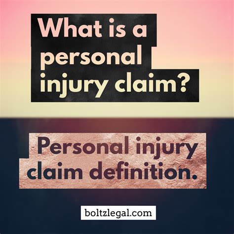 What Is A Personal Injury Claim Personal Injury Claim Definition