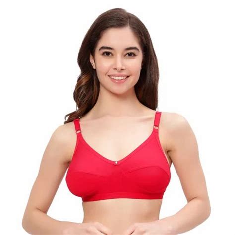 Lycra T Shirt Ladies Red Plain Hosiery Bra At Rs 65piece In New Delhi