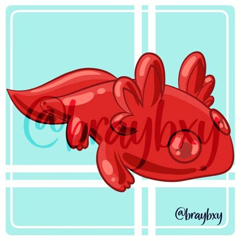 gummy axolotl - YCH.Commishes