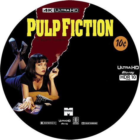 Pulp Fiction Custom K Uhd Label Dvdcover