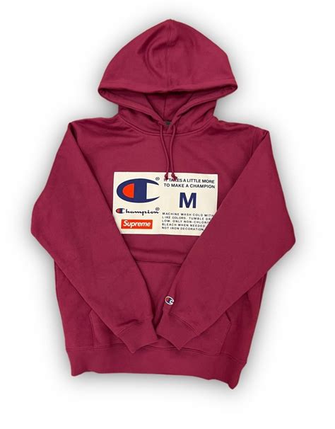 Champion Supreme Label Hoodie Atelier Yuwaciaojp