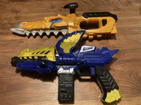 Dx Gold Mosa Blade Blaster Morpher Set Power Rangers Dino Fury