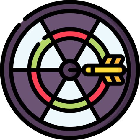 Dart Board Special Lineal Color Icon