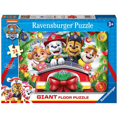 Ravensburger Paw Patrol Christmas Piece Giant Shaped Floor Jigsaw Puzzle