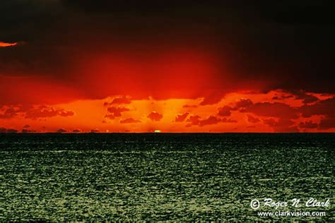 ClarkVision Photograph - The Green Flash, Hawaiian Sunset 3376