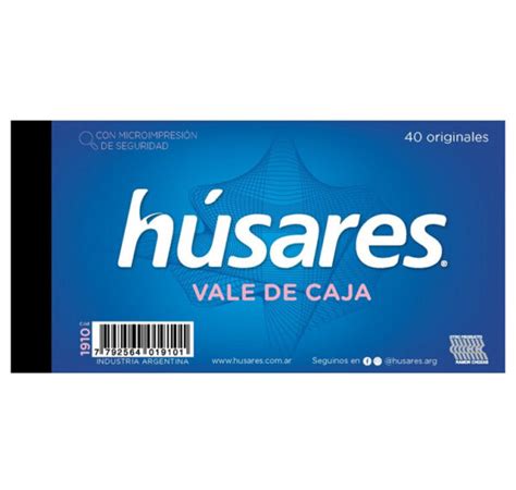 Talonario Husares Vale De Caja Improstock