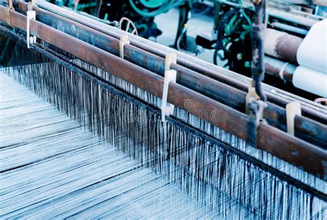 Work in the loom stock image. Image of mill, thread - 105102109