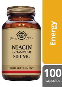 Solgar Niacin 500 Mg Vegetable Capsules Vitamin B3 100 Health Matters