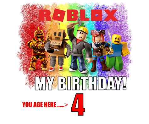 Roblox Birthday Png Roblox Birthday Svg Get 3 Designs Happy Birthday Text Add Number Or