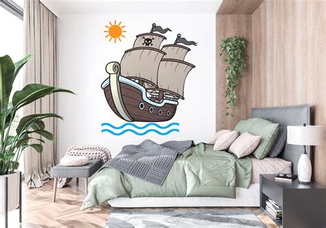 Pirate Ship Wall Decal Ship Wall Decal Ship Wall Art Pirate - Etsy