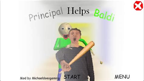 Principal Helps Baldi L Baldis Basics Mod Youtube