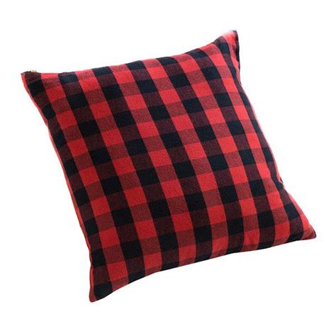 Small Gunns Buffalo Check Throw Pillow Liked On Polyvore