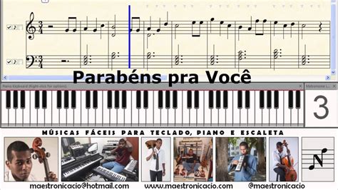 M Sicas F Ceis Para Teclado Parab Ns Pra Voc Youtube