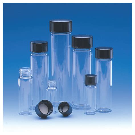 Fisherbrand Class A Clear Glass Threaded Vials With Caps Ptfe Faced