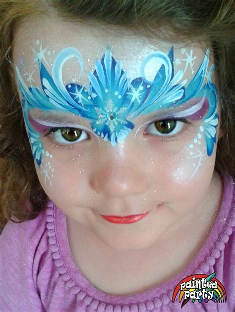 Denise Cold Frozen Princess Elsa Princess Face Painting Girl Face