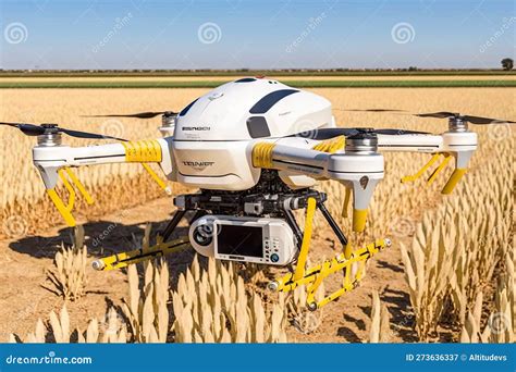 Drones For Agriculture And Crop Monitoring Agronomist Drone Stock Illustration Illustration Of