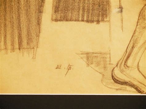 Seated Male Nude Superb Art Deco Drawing By Waano Gano At StDibs