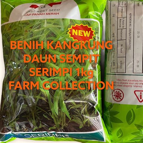 Jual Benih Kangkung New Serimpi 1kg 1000gr Panah Merah Exp Nov 2024