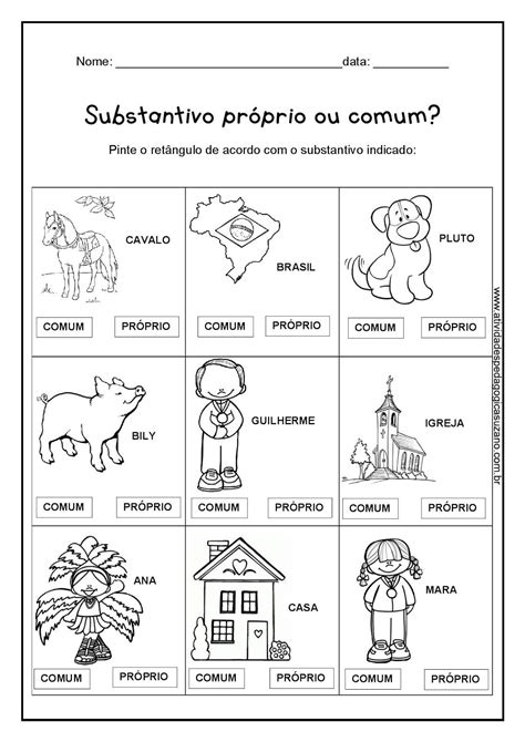 Substantivos Proprios E Comuns Page Portugu S