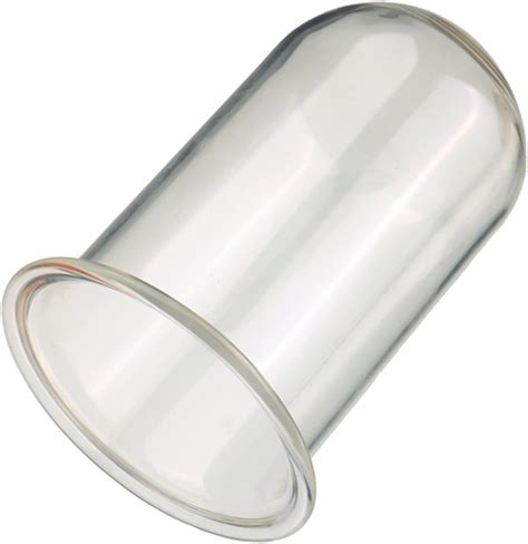 Jinqian 5 Größen Glas Hohl Analplug Transparent Offener Buttplug Analtunnel Vagina Peep Anus