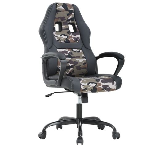 Bestmassage Adjustable Swivel Gaming Chair Camo Ergonomic Adults