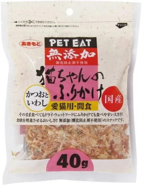 Amazon 秋元水産 猫用おやつ 猫ちゃんのふりかけ かつおといわし 40g 秋元水産 お菓子・スナック 通販