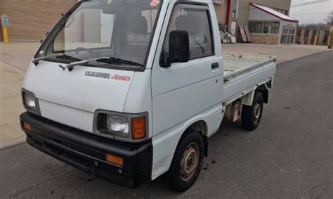 1991 Daihatsu Hijet Truck 98k Kilometers 4 Speed 4wd White For Sale Road Legal Jdm Import