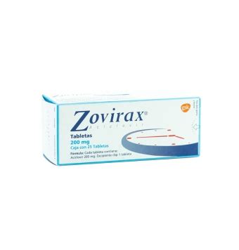 ZOVIRAX 200 MG CAJA CON 25 TABLETAS