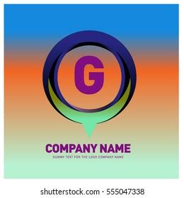 G Letter Colorful Logo Circle Vector Stock Vector Royalty Free