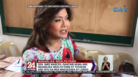 Sen Imee Marcos Isantabi Muna Ang Maharlika Wealth Fund At Tutukan