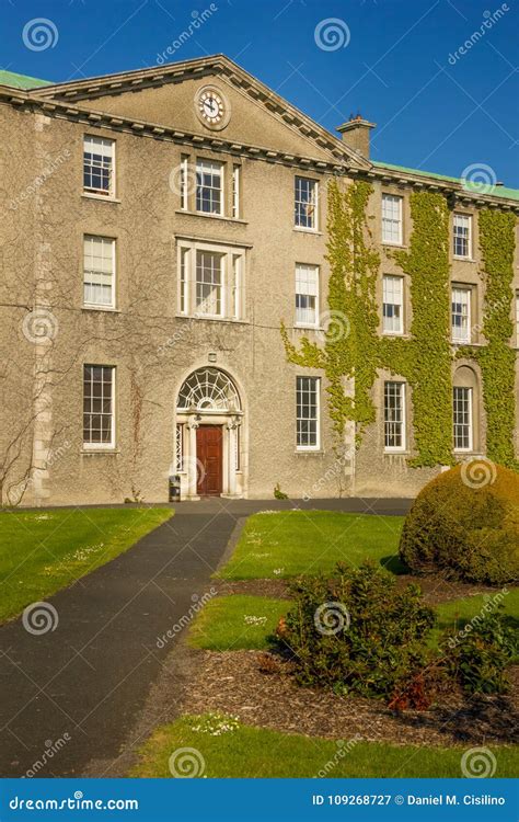 Maynooth University Chapel And Clock County Kildare Ireland Stock