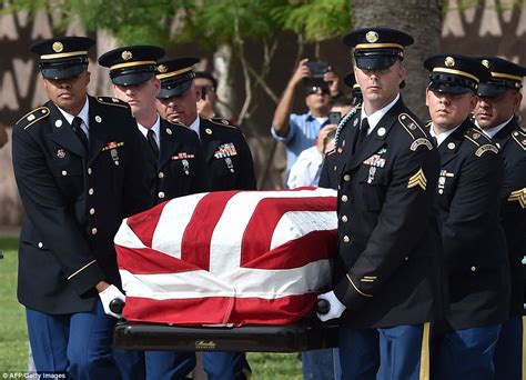 John Mccains Remains Leave Arizona Capitol For Memorial Service