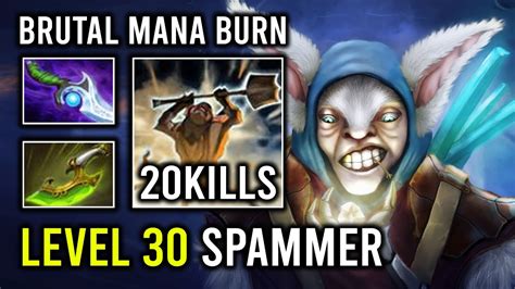 NEW Level 30 Meepo Spammer First Item Diffusal Blade Crazy Mana Burn Vs