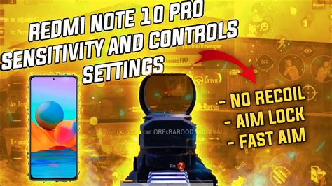 Redmi Note Pro Bgmi Sensitivity Controls Settings Gyroscope