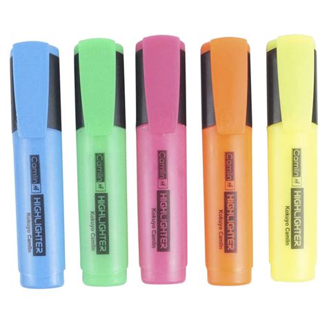 Camlin Highlighter Pack Of 5 Imperial Stationery Mart